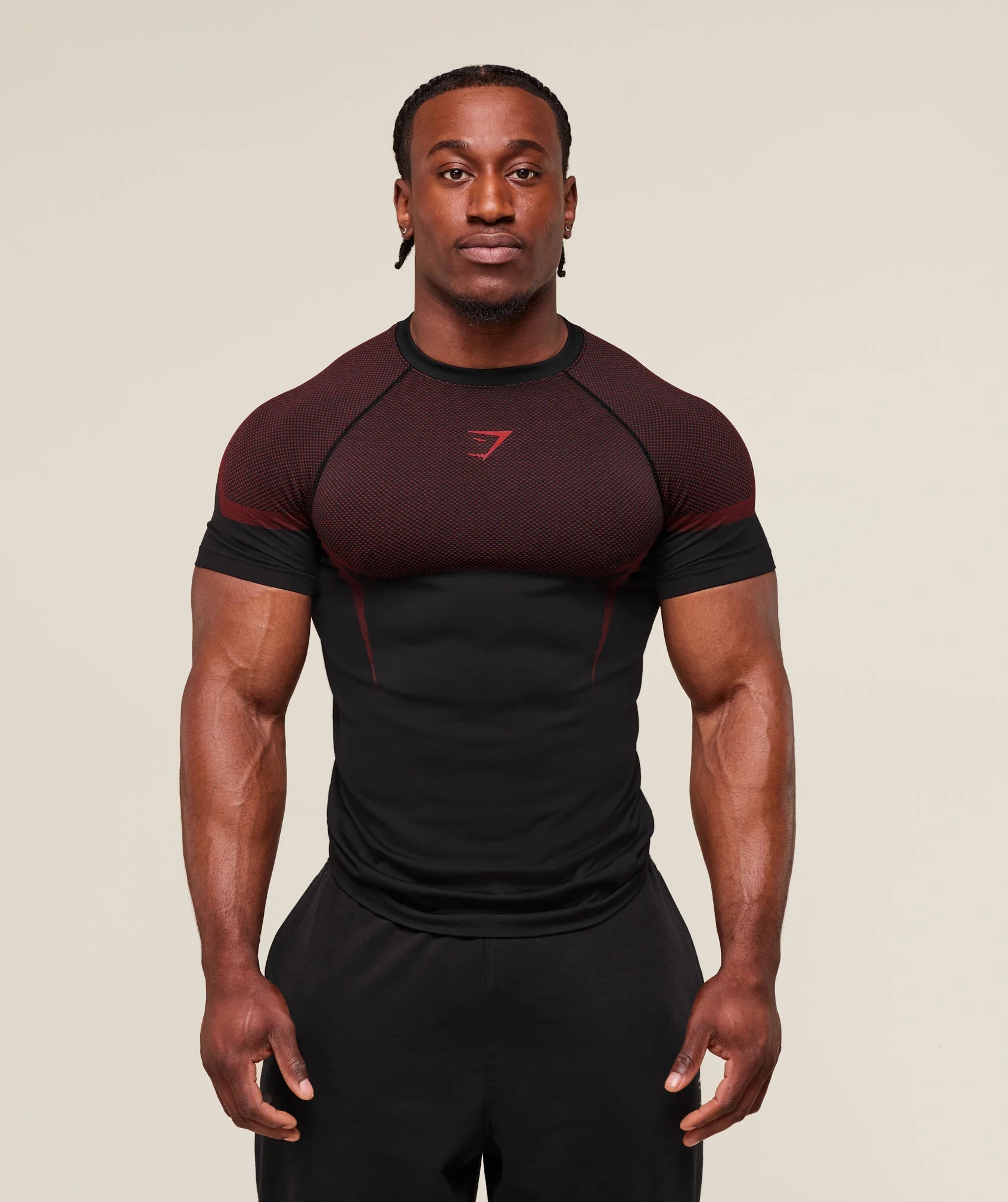 ウエイトトレーニング  onyx 5.0 seamless S Gymwear Onyx 5.0 Seamless T-Shirt Red – Drip Zone