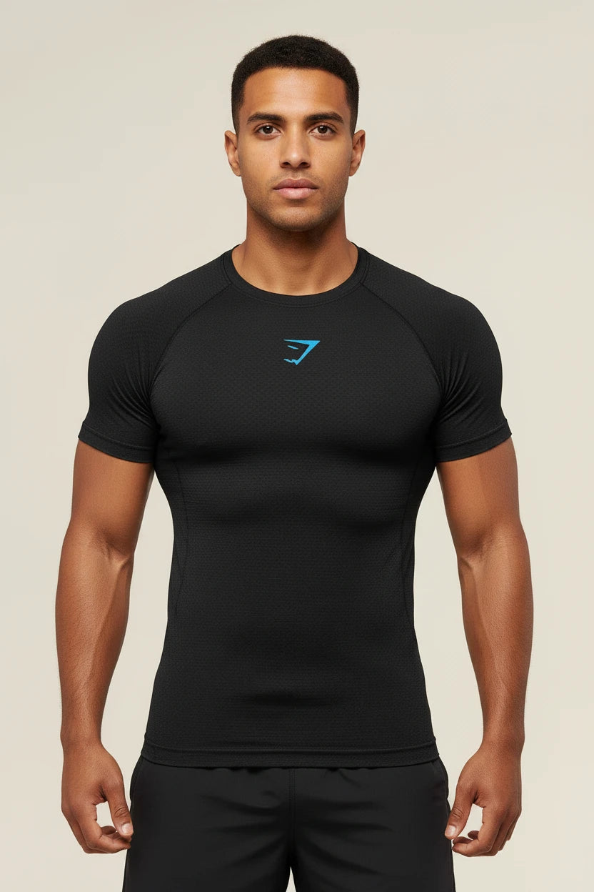Gymwear Onyx 5.0 Seamless T-Shirt Midnight – Drip Zone Gymwear Onyx 5.0 Seamless T-Shirt Midnight – Drip Zone