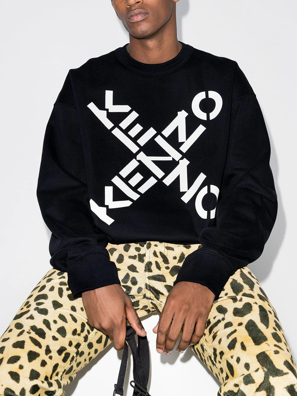 KENZO Cross Logo Sweatshirt Black