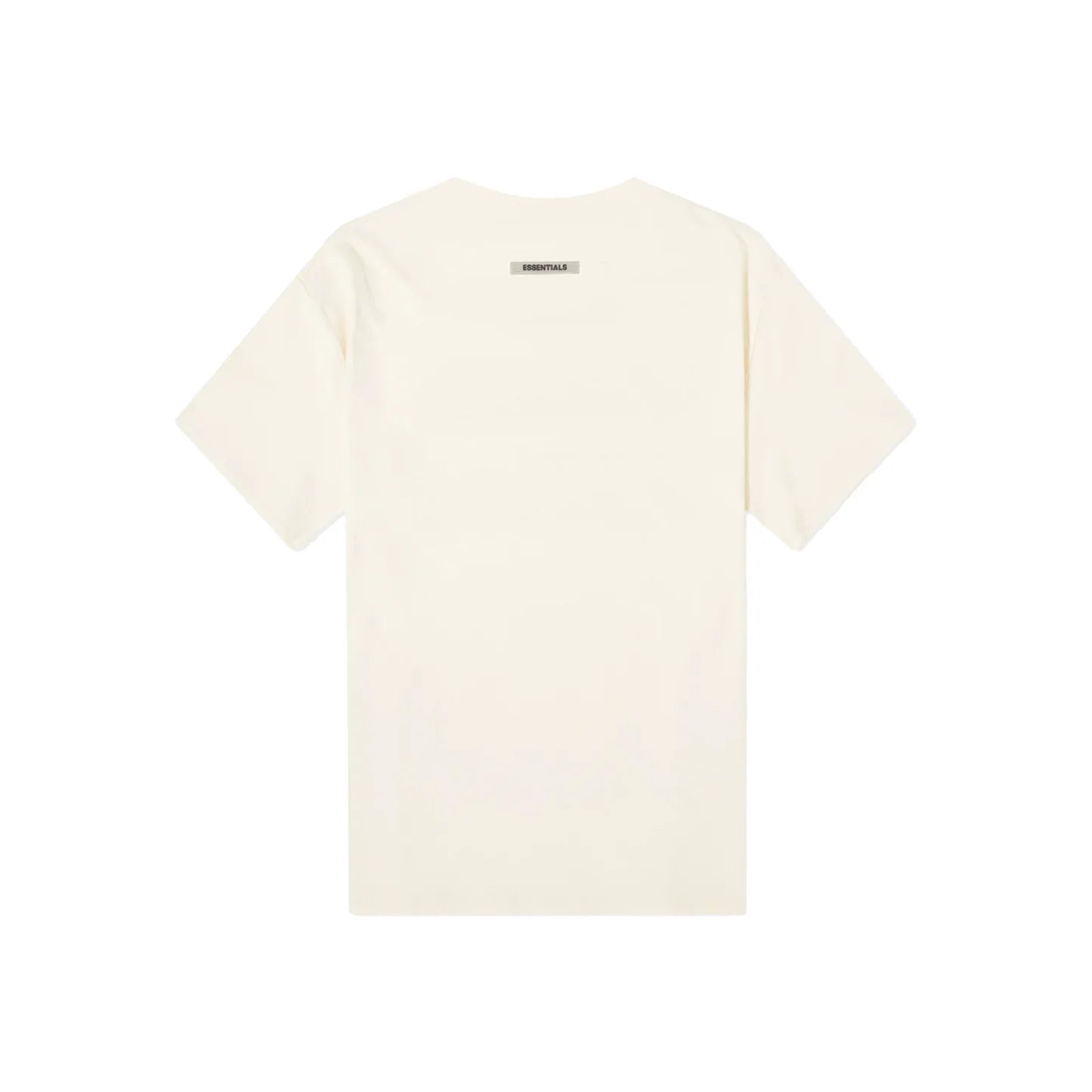 تيشيرت Fear of God Essentials بشعار أمامي كريمي (ربيع وصيف 2020) طلب مسبق