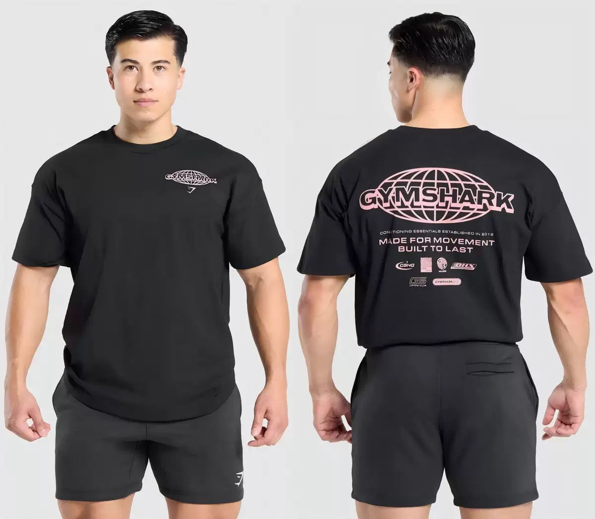 تيشيرتات أوفر سايز من Gymshark (طلب مسبق)