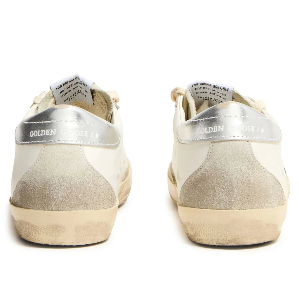 Golden Goose Super-Star White Ice Gray Gold Glitter