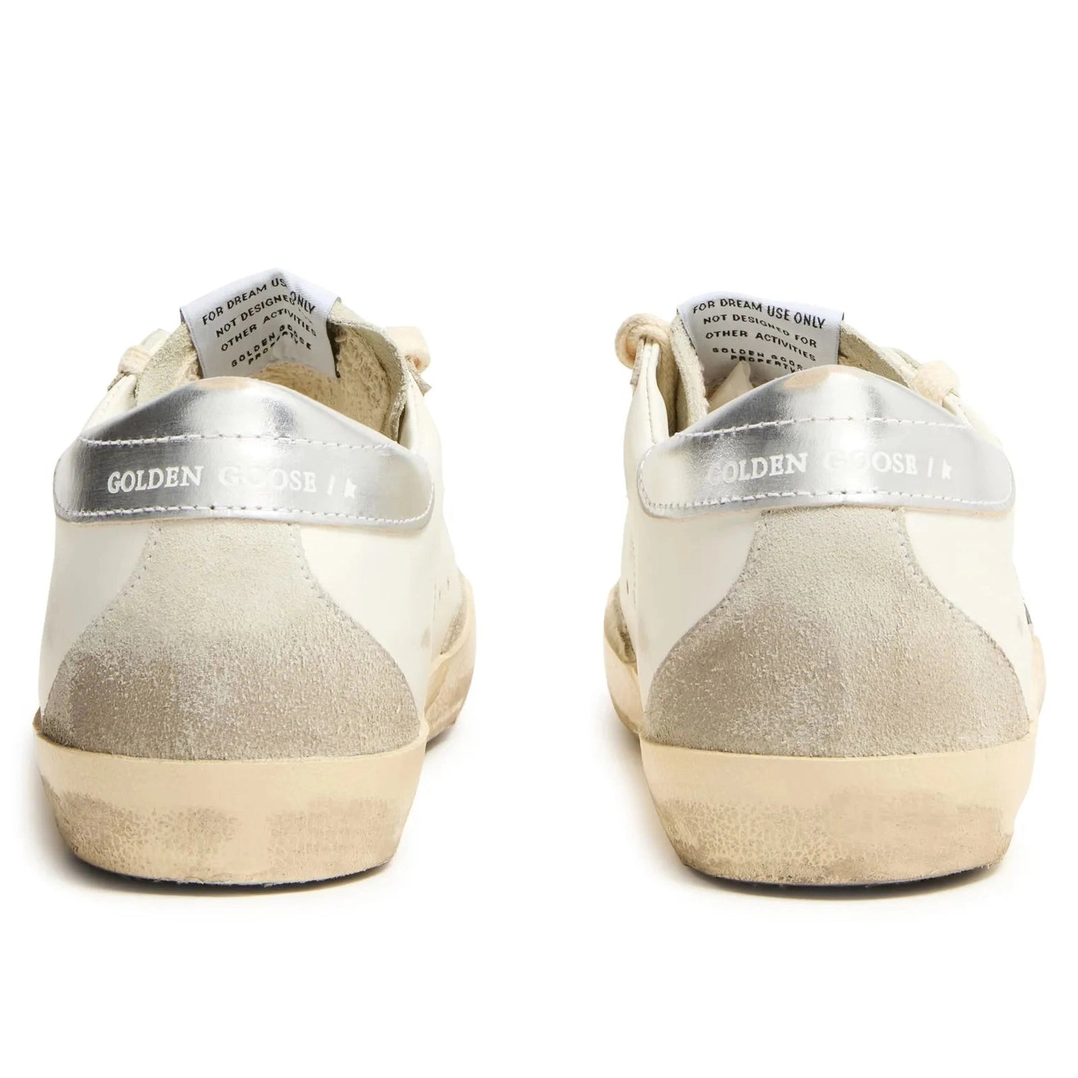Golden Goose Super-Star White Ice Gray Gold Glitter