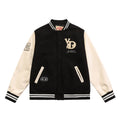 Unisex Vintage Custom Embroidery Leather Arm Varsity Jacket