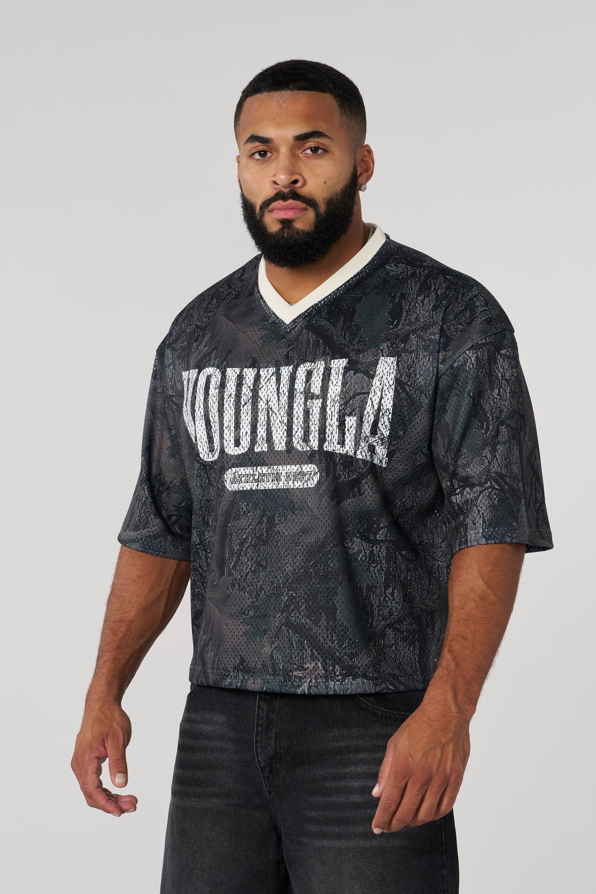 YOUNGLA VARSITY FOOTBALL CROPPED JERSEY