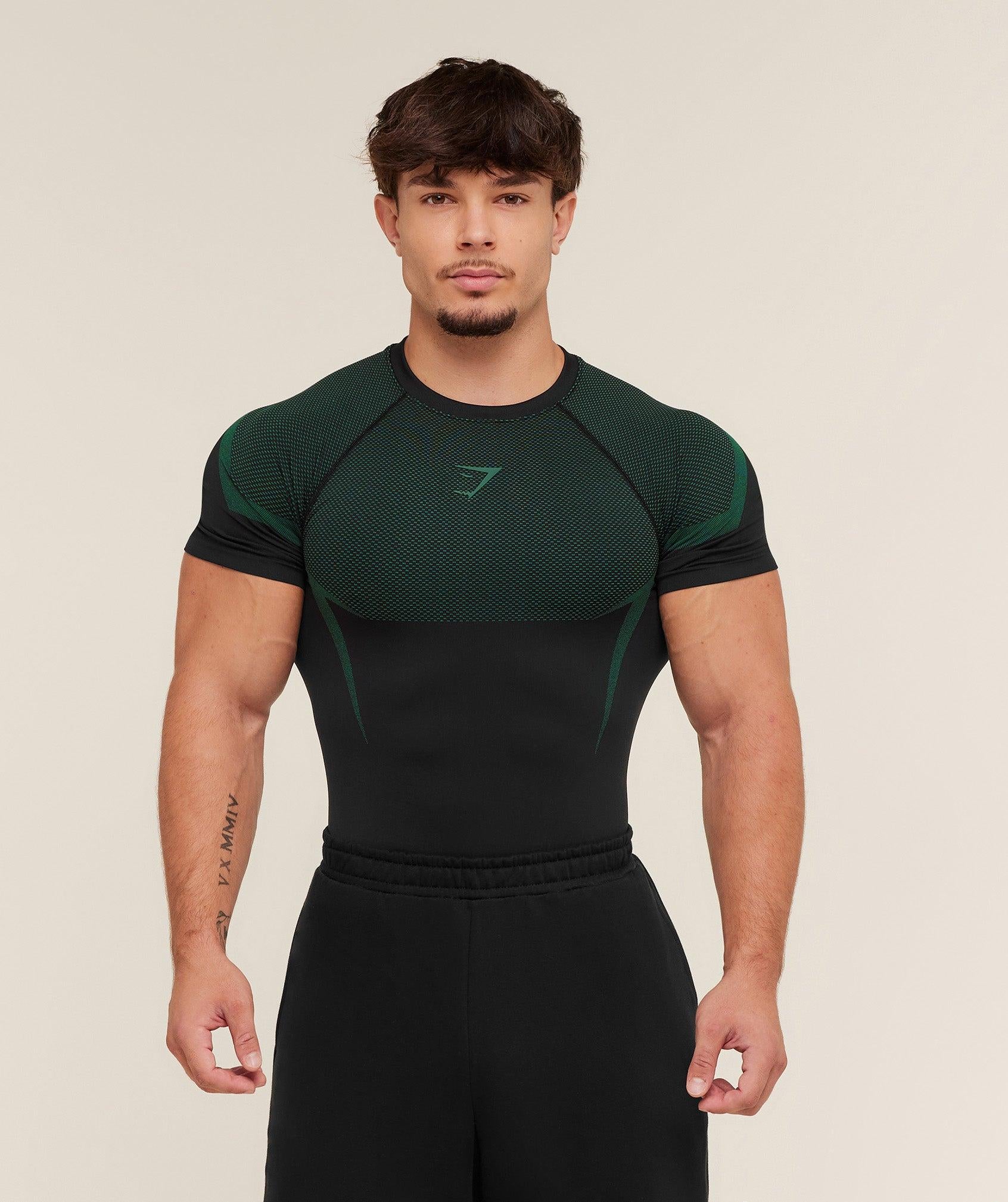 Gymshark Onyx 5.0 Seamless T-Shirt Green Pre order