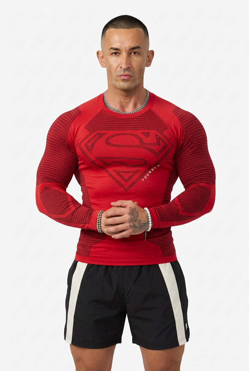 SUPERMAN COMPRESSION LONGSLEEVES