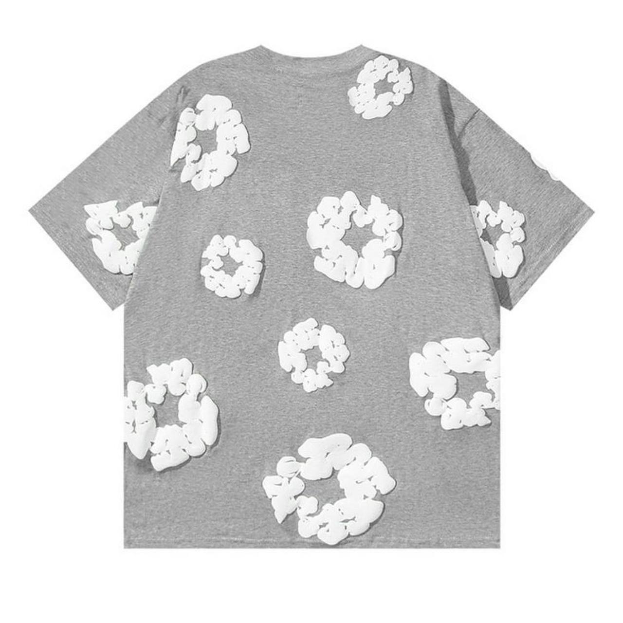 Denim Tears Grey and White Shirt