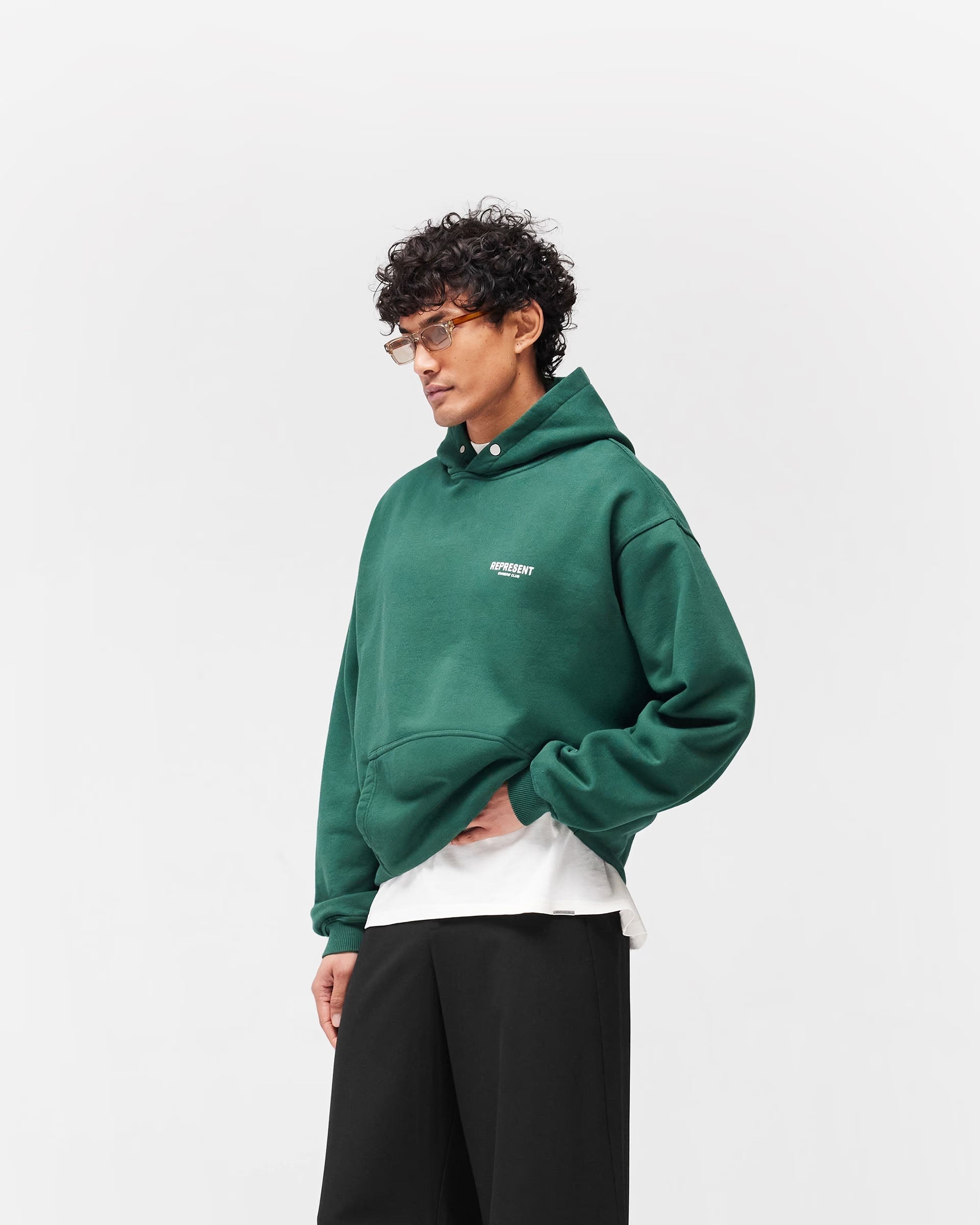 Represent Owners Club Hoodie أخضر