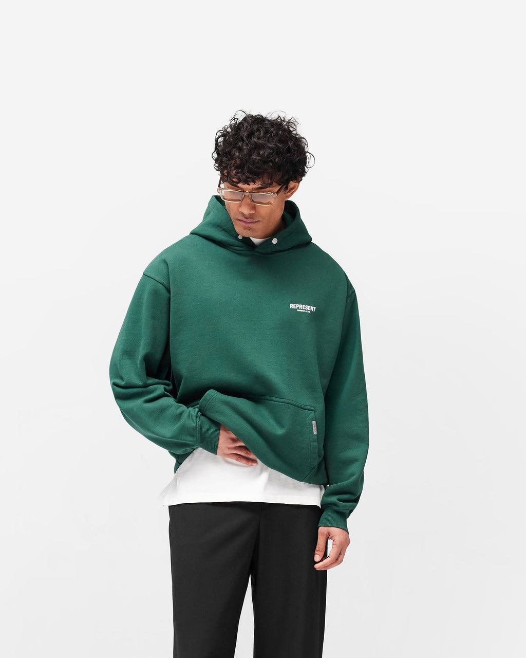 Represent Owners Club Hoodie أخضر