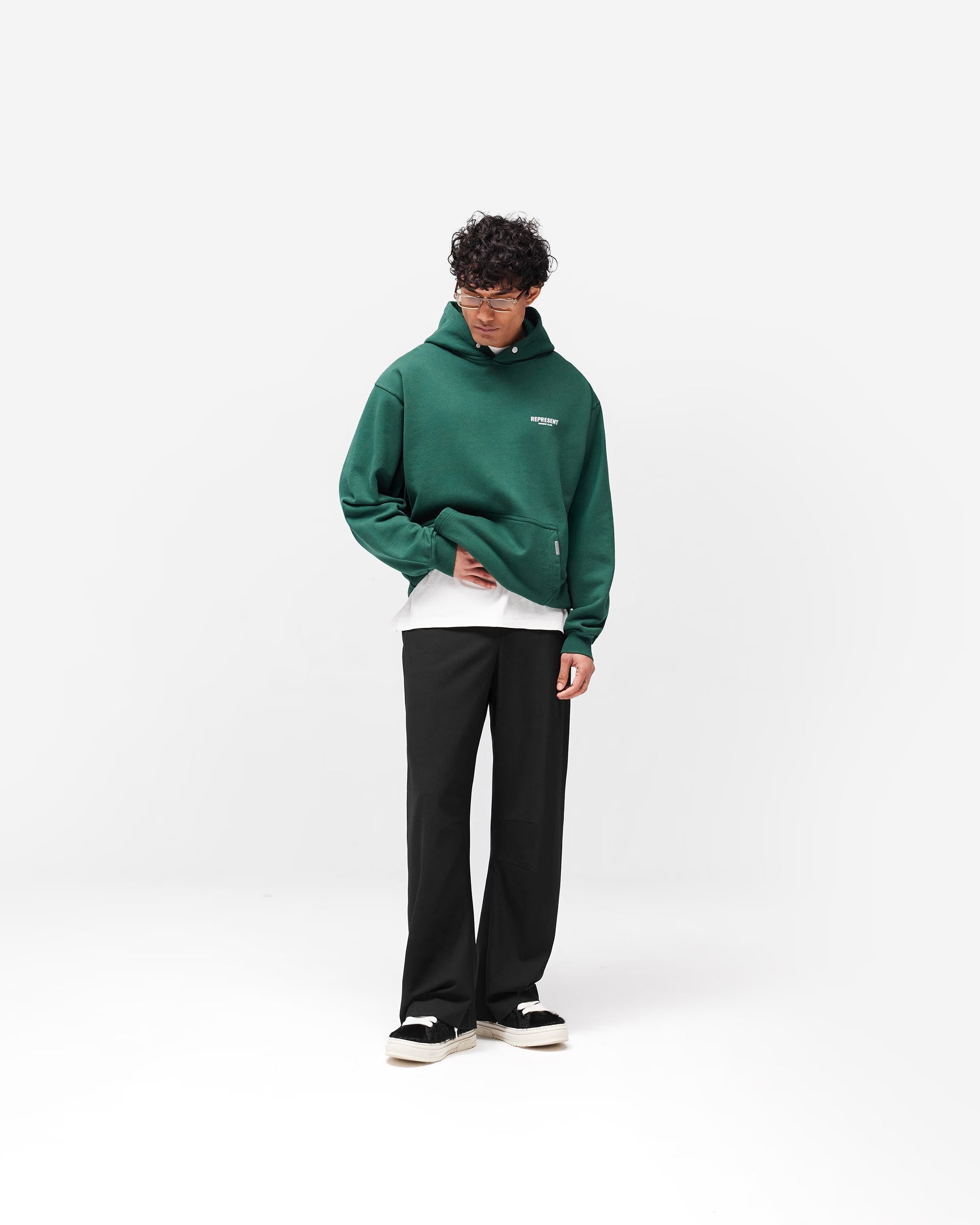 Represent Owners Club Hoodie أخضر