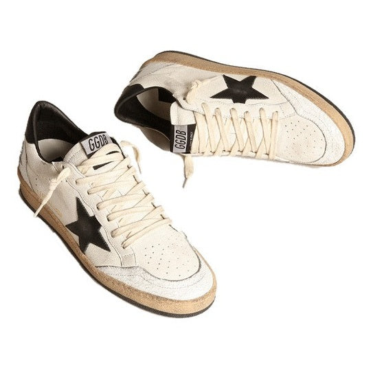 Golden Goose Ball Star Low Top Sneakers - White/Black