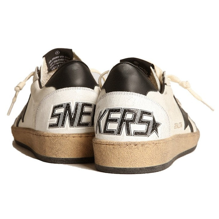 Golden Goose Ball Star Low Top Sneakers - White/Black