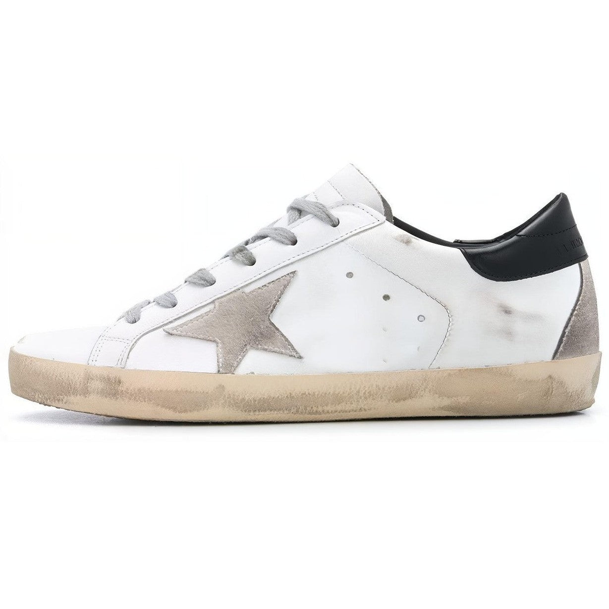 Golden Goose Super-Star Low Top Sneakers - White/Black