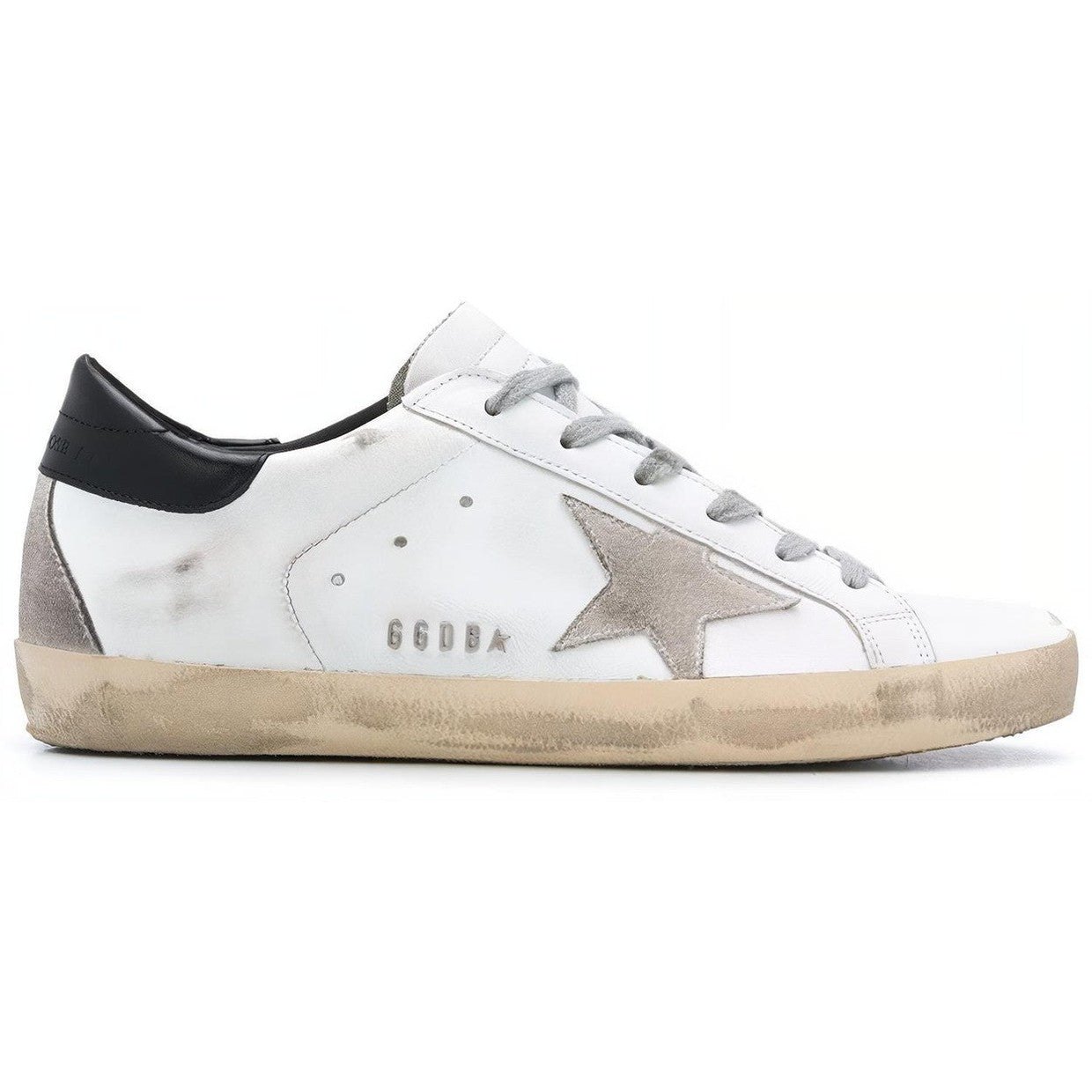 Golden Goose Super-Star Low Top Sneakers - White/Black
