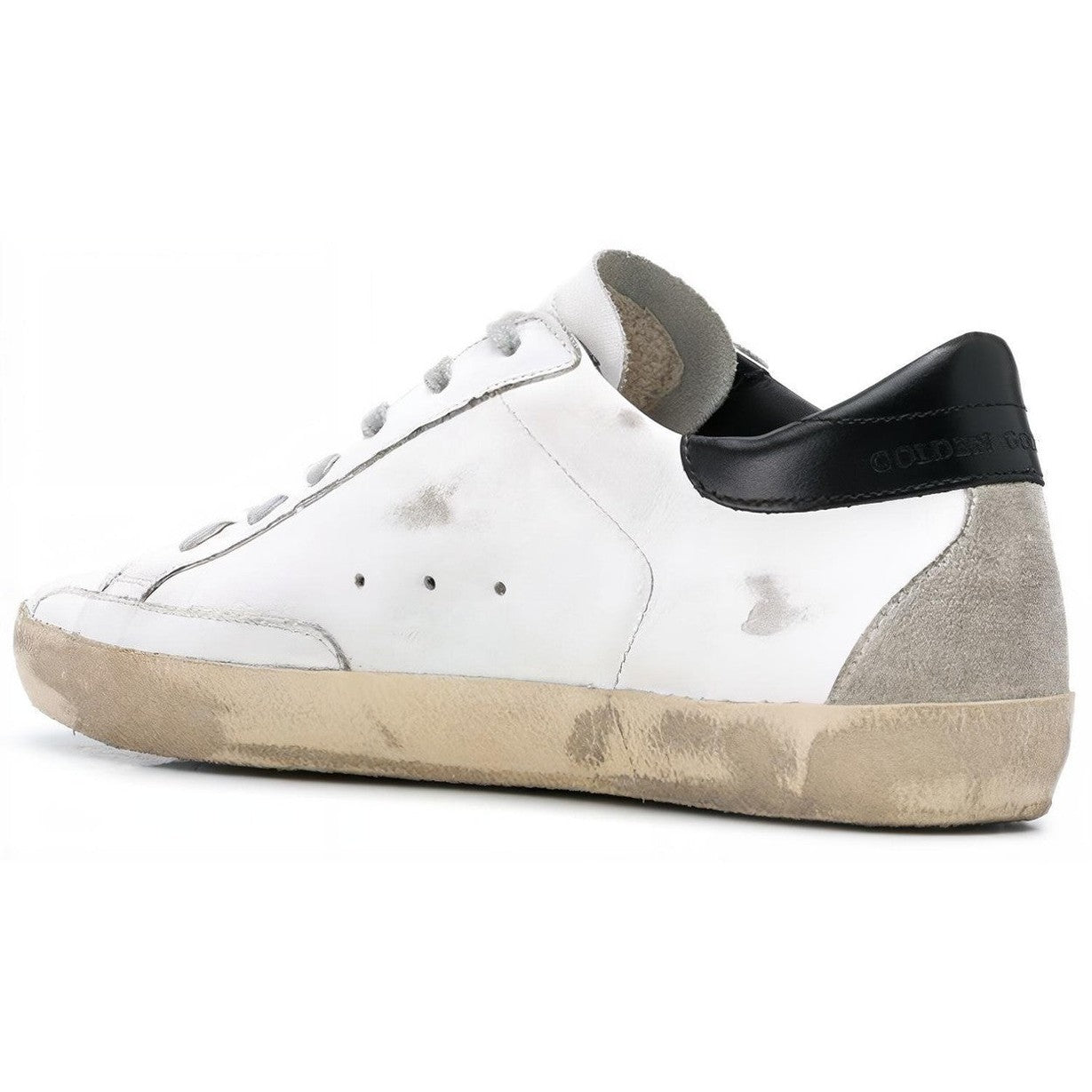 Golden Goose Super-Star Low Top Sneakers - White/Black