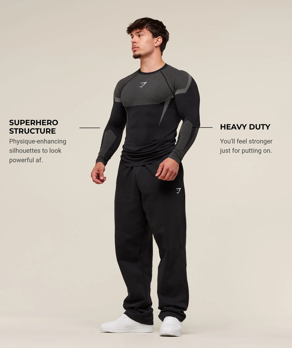Onyx 5.0 Seamless Long Sleeve T-Shirt Blackxgrey (Pre Order)