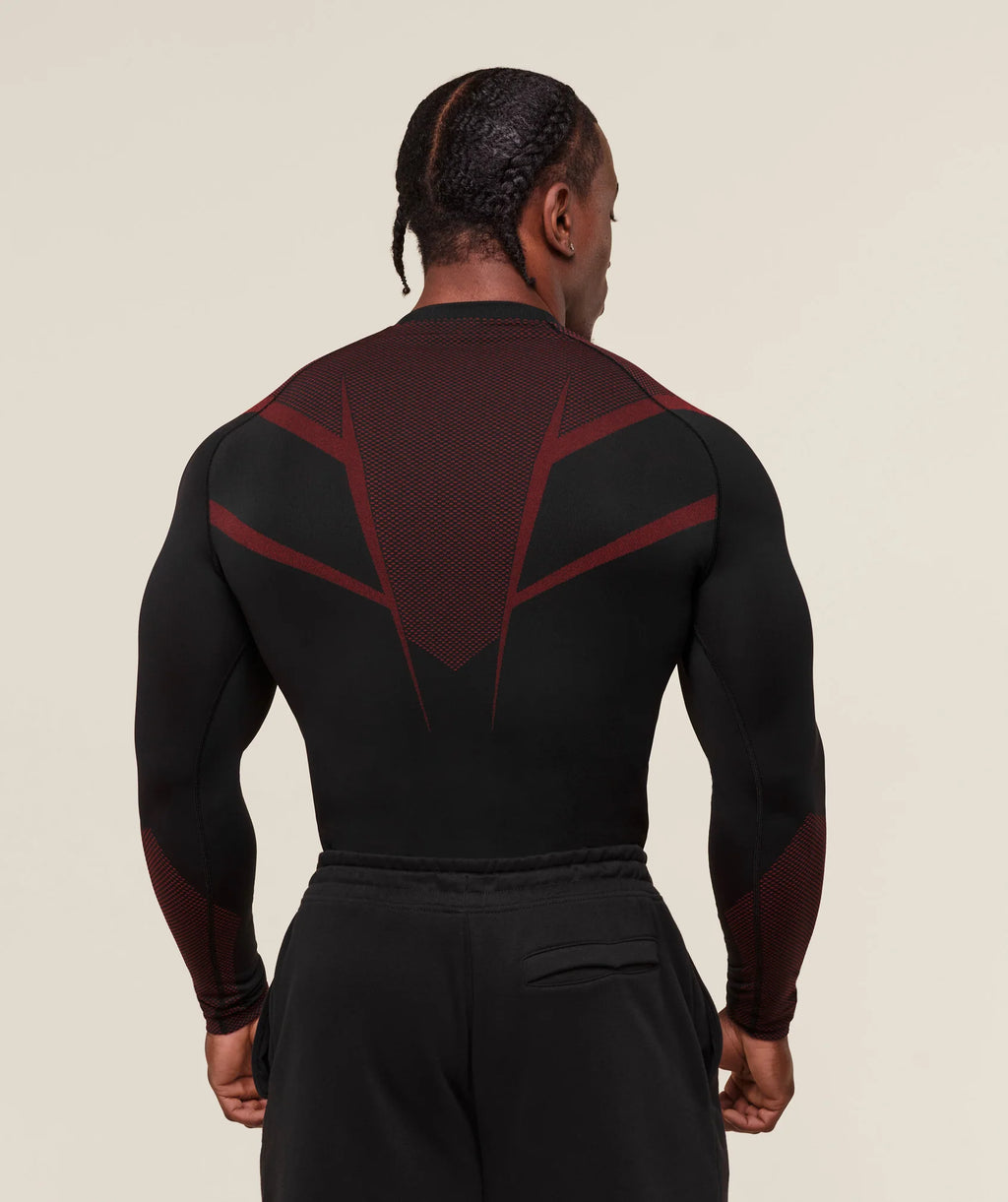 Onyx 5.0 Seamless Long Sleeve T-Shirt Red (Pre Order)