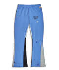 Gallery Department GD Logo Paint Splatter Flare Sweatpants Royal Blue Black